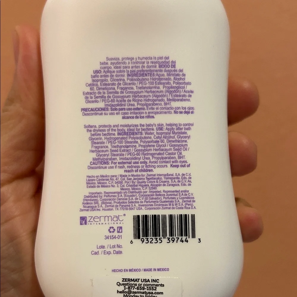 Zermat Baby Lavender Body Cream moisturizer